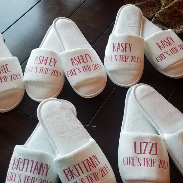 Индивидуальные свадебные тапочки для невесты Подарки на день рождения Тапочки