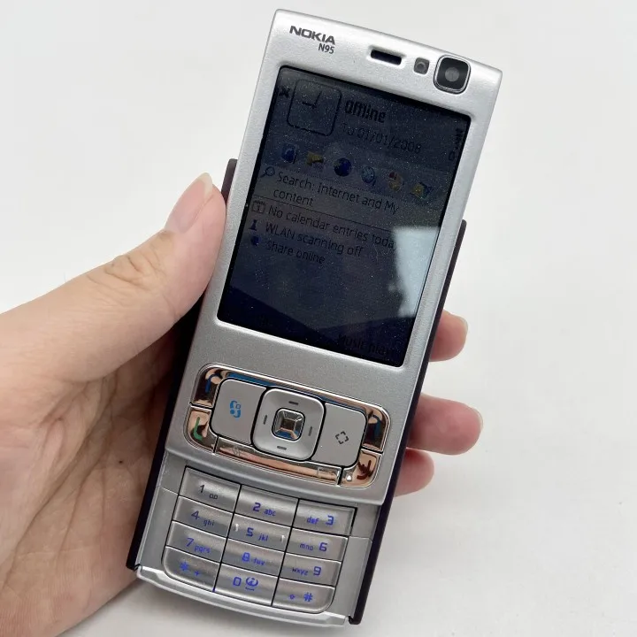nokia n95 refurbished original mobile phones cheap 2 0 unlock 1year warranty free shipping fast delivery free global shipping