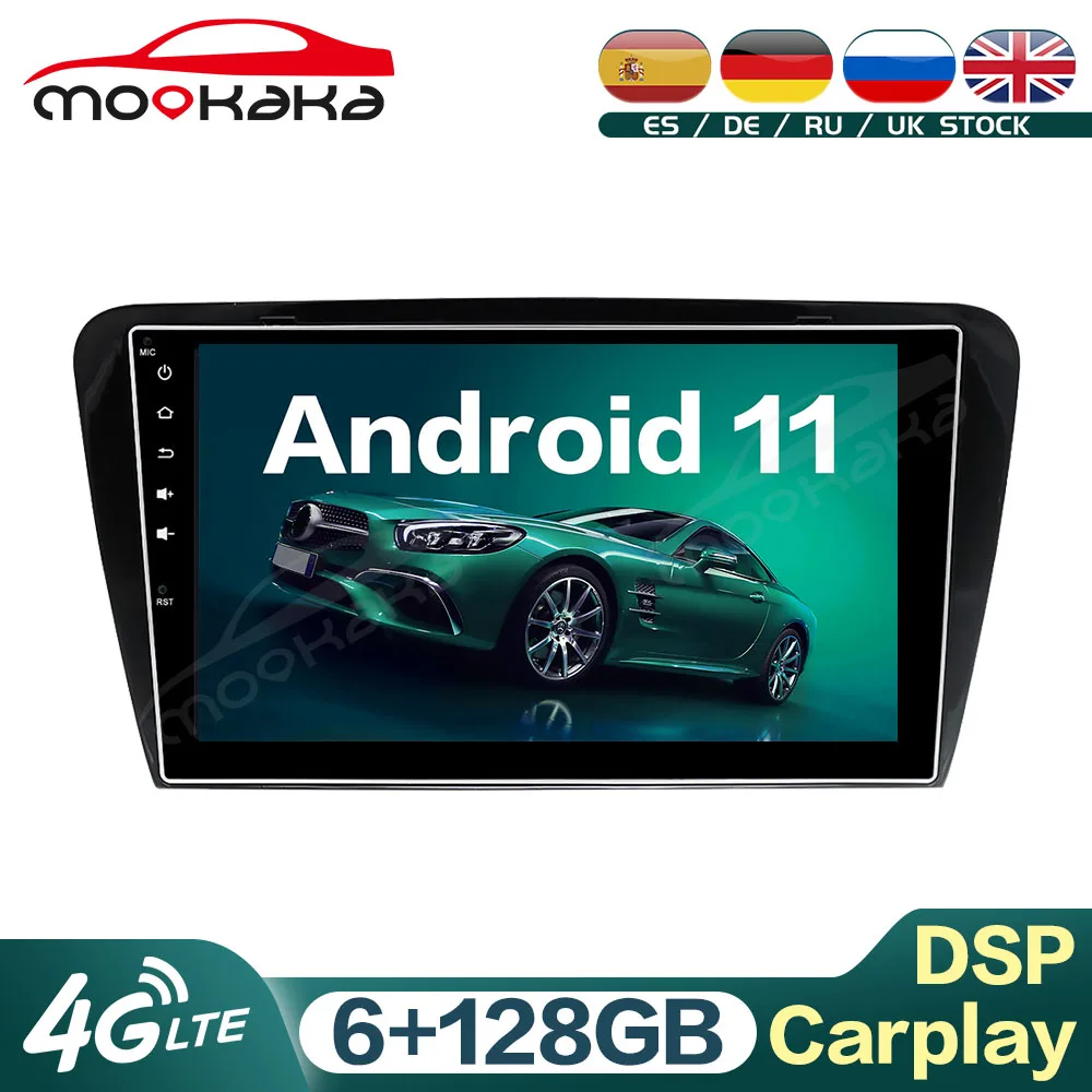 

Автомобильный мультимедийный DVD-плеер для SKODA Octavia 2014-2017 Android 11 6G + 128 ГБ, автомобильный GPS-навигатор, аудио стерео головное устройство Carplay DSP