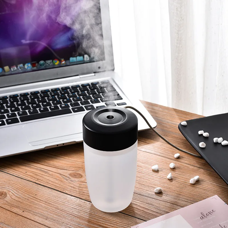 

300ML USB Water Cup Humidifier Ultrasonic Air Humidifier Fogger Mist Maker Aromatherapy Essential Oil Diffuser For Home Office