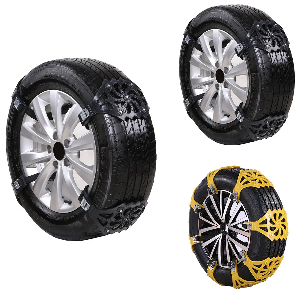 Противоскользящие цепи для автомобильных шин утолщенная цепь снега грязный