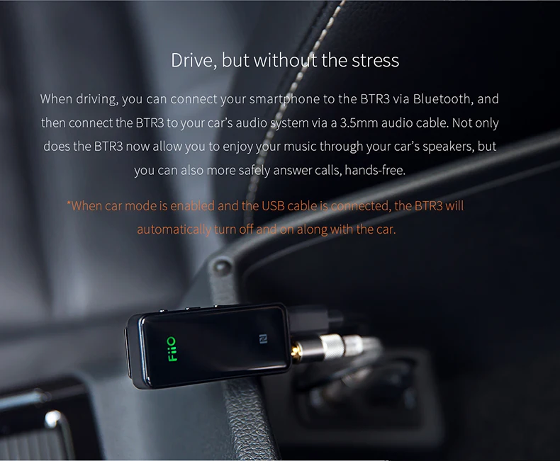 FiiO BTR3 csr8675 USB DAC/Bluetooth приемник aptXLL/aptXHD/LDAC для iphone/Android телефонов/ПК