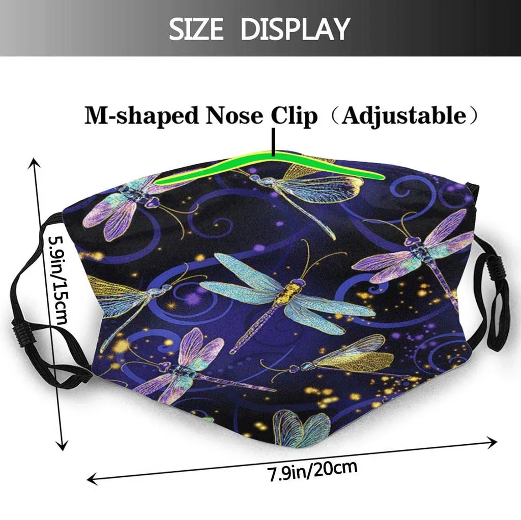 

Butterfly Face Mask Unisex Outdoor Face Washable Breathable Reusable Mask Cloth Washable Adult Mouth Mask With 2pc Filter