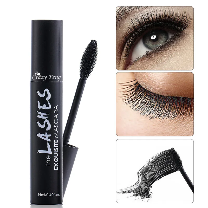 Новинка 4D шелковая тушь для ресниц Водостойкая Rimel 3d наращивания черная Толстая