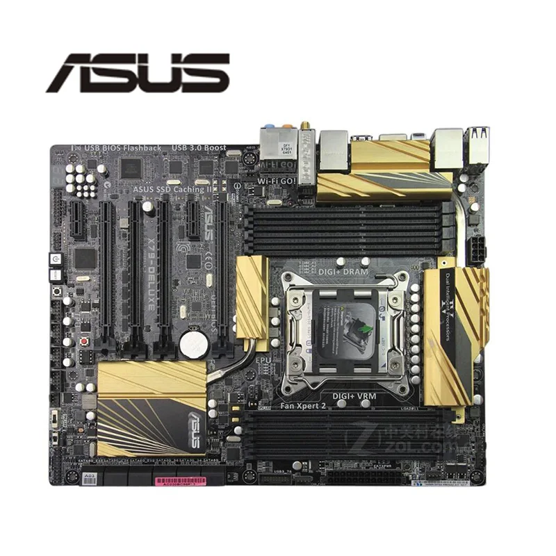 Для ASUS X79-DELUXE оригинальный б/у Настольный X79 X79M 2011 Socket LGA Core i7 LGA2011 DDR3 Материнская