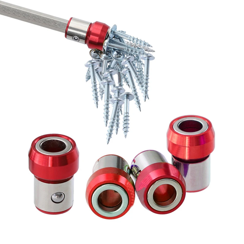 

Metal Screwdriver Magnetic Ring 21*15mm Red Universal Screwdriver Head