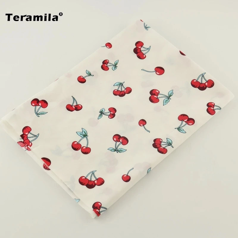 Хлопок Teramila Поплин Ткань лоскутного шитья Fat четверти метр ситцевой ткани свежий