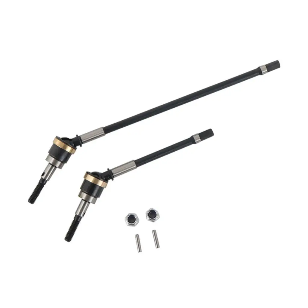 

2x 1/10 Front Axle Universal Drive Shafts For Axial SCX10/SCX10 II RC Cars Parts