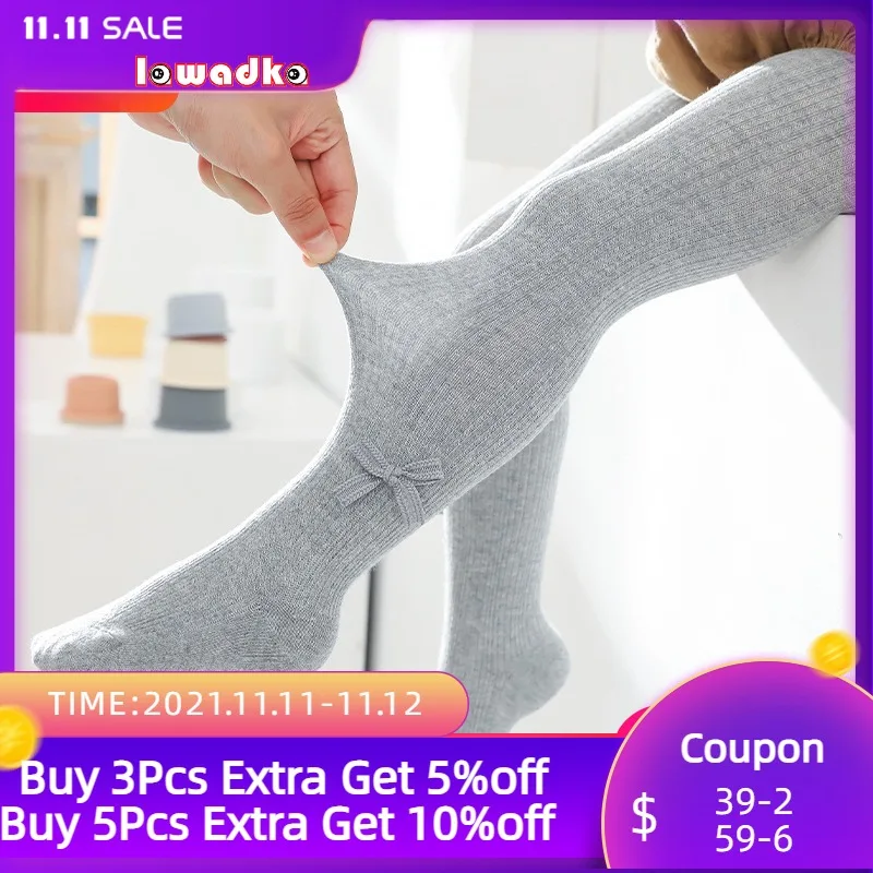 

Lawadka 0-4T Autumn Winter Newborn Baby Girls Tights Cotton Bow Infant Baby Tights for Girls Fashion Soft Children's Pantyhose