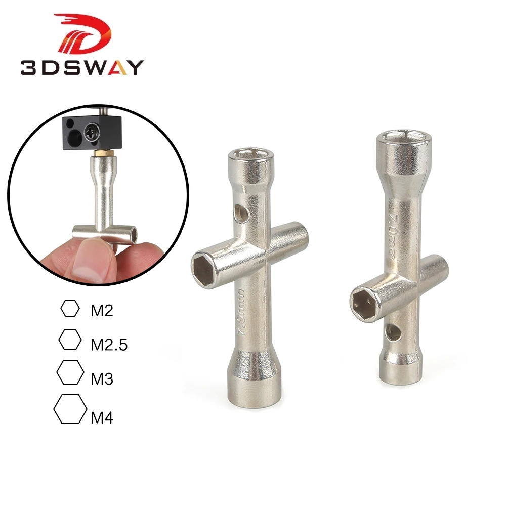3DSWAY 2 шт. детали для 3D-принтера Mini M2 M2.5 M3 M4 винтовая гайка Шестигранная Крестовая