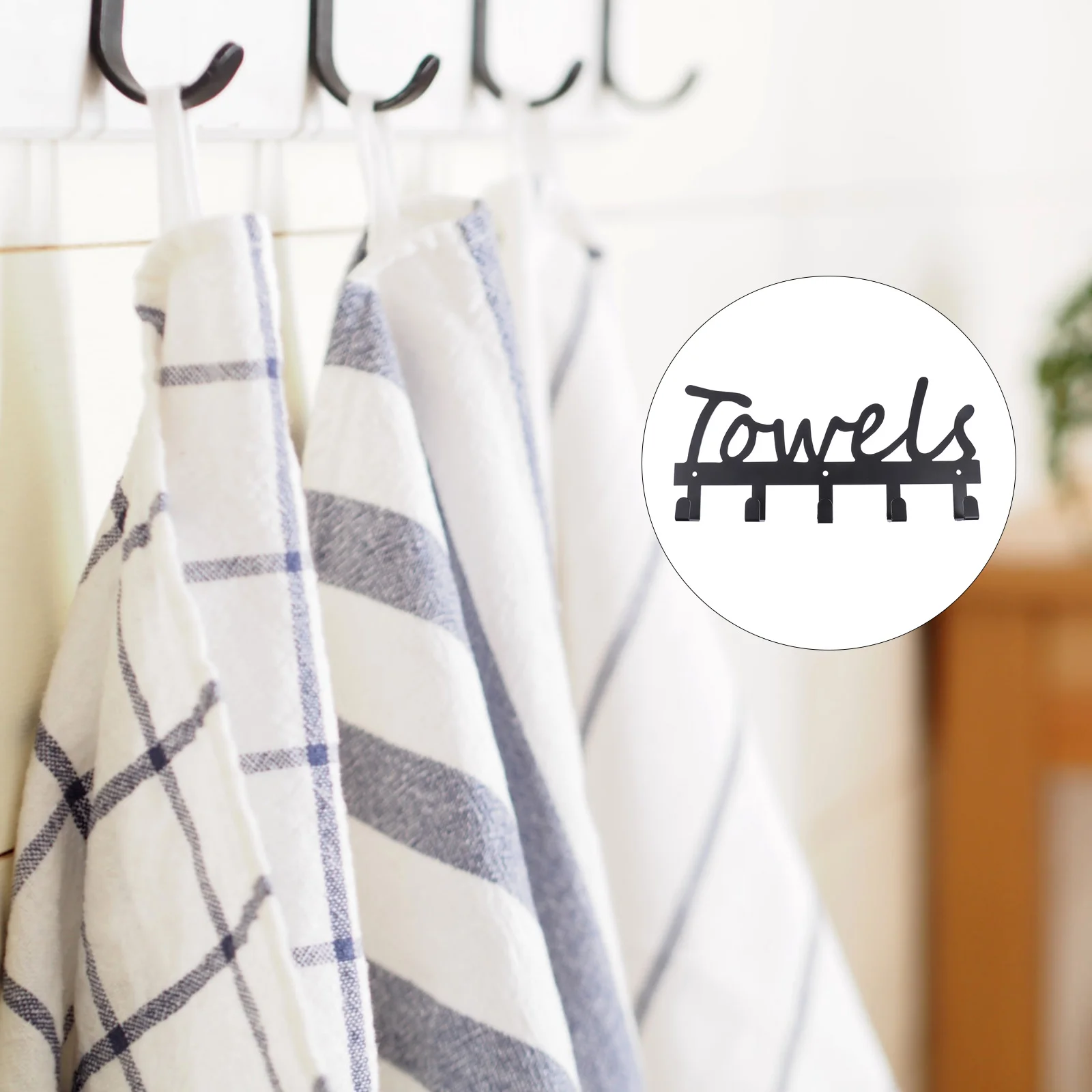 

1 шт., железный крючок для хранения полотенец