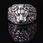 Мужское кольцо в стиле стимпанк с 3D стерео головой льва, готические аксессуары высокого качества, подарок для брата, модное Трендовое кольцо на указательный палец 2021