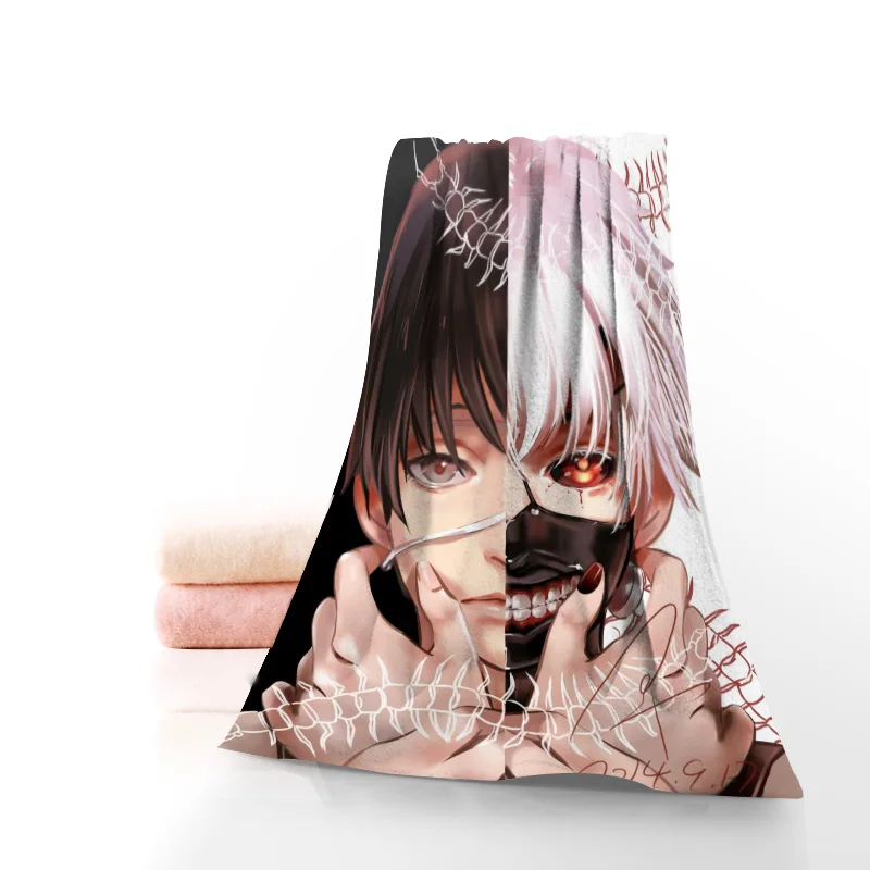 Индивидуальное банное полотенце с аниме Токийский Гуль для ванной из микрофибры
