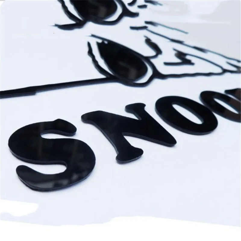 Снупи акриловая 3D твердая Хрустальная стена для спальни с наклейками классной