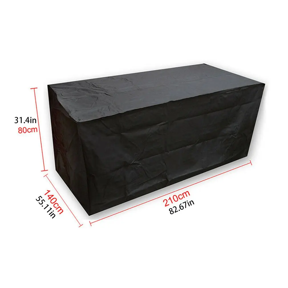 

Waterproof Rattan Chair Outdoor Furniture Set Patio Garden Table Protective Cover Dustproof Cuboid Table Cloth