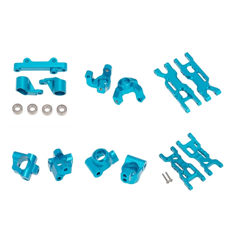 

Metal Upgrade Parts Kit Steering Knuckle Suspension Arm Set for Losi 1/18 Mini-T 2.0 2WD RC Truck Upgrade Parts