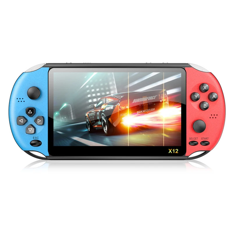 X12 5.1 Inch Game Console Nostalgic Classic Dual-Shake 8G Built-in 1000+Games Support TF Card Handheld Players | Электроника