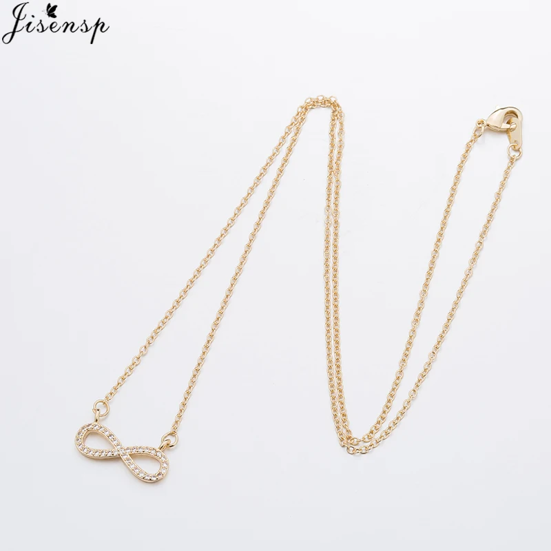 Цепочка-ожерелье Jisensp Женская с кулоном в виде цифры 8 | Украшения и аксессуары