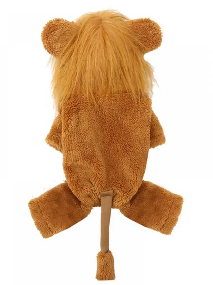 Мультяшная Одежда для собак смешная деталь косплей одежда Львов животных