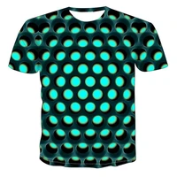 large size men t shirt 2020 summer geometric circle 3d printed top tees fashion o neck short sleeve casual loose men shirts