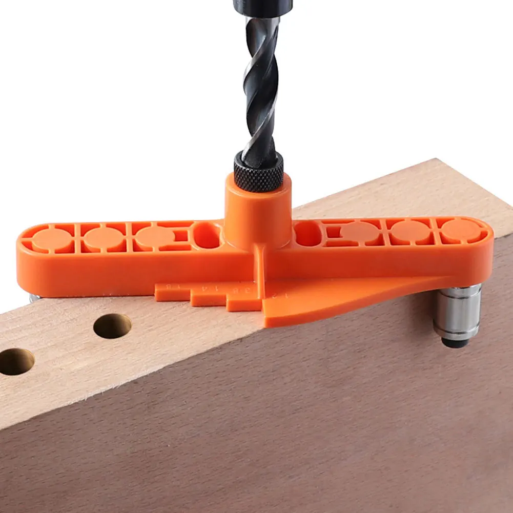 

2 In 1 Adjustable Doweling Jig Woodworking Pocket Hole Jig With Accuracy Drilling Bit For Drilling Guide Locator Puncher Tools