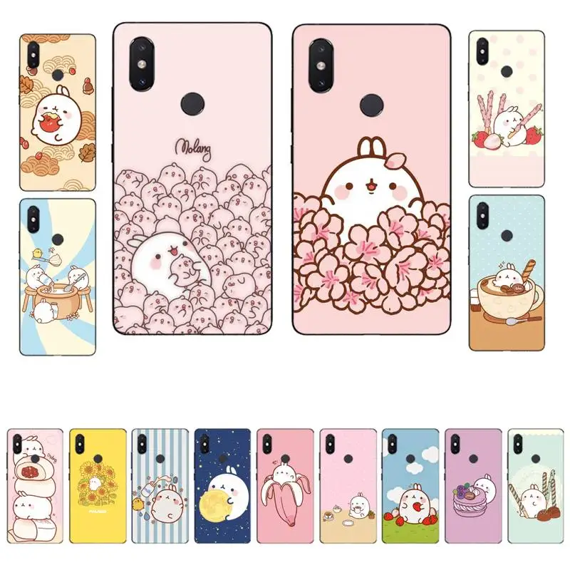 

MaiYaCa Molang rabbits Cutest Kawaii Box Potatoes Phone Case for Xiaomi mi 8 9 10 lite pro 9SE 5 6 X max 2 3 mix2s F1