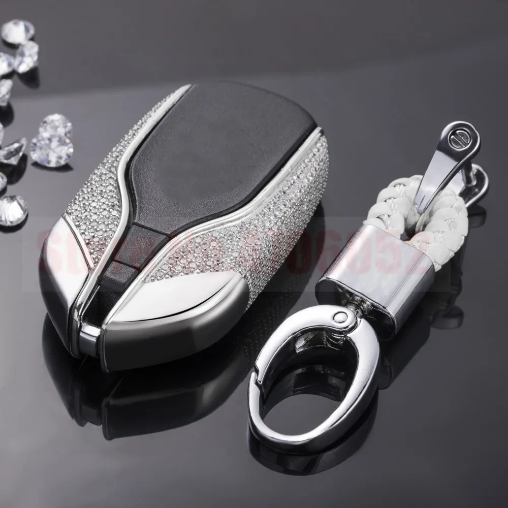 19 高級ダイヤモンド車のキーリングケースマセラティレバンテジブリ Quattroporte ファイバーグラントゥーリズモアクセサリー車スマートキーカバー Leather Bag