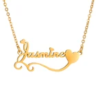 Ожерелье с именем на заказ, чокер с персонализированным сердцем из нержавеющей стали, ожерелье с именной табличкой и надписью, подарки, ювелирные изделия для женщин и девушек, семья