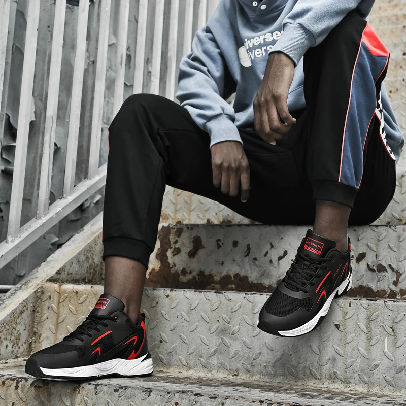 Sneakers Men Mesh Breathable Running Sport Shoes 48 Large Size Light Soft Thick Male Shoes Walking Jogging Sneakers Zapatos