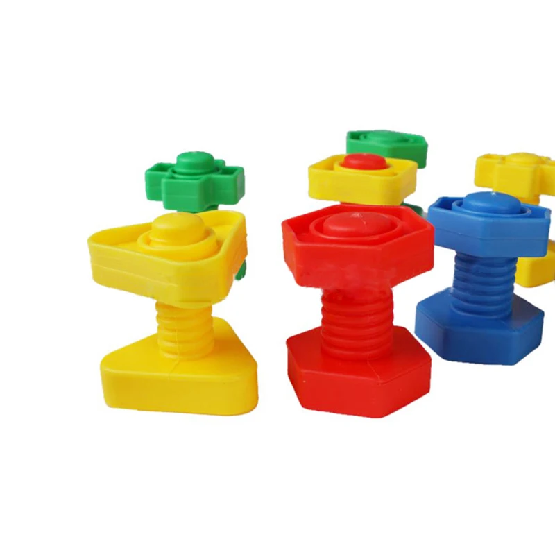 Пластиковые игрушки-болты Монтессори детские развивающие игрушки детская