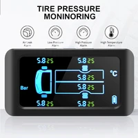 universal truck tpms 46 external sensors 8 514 5 bar solar charging tire pressure monitor system tyre pressure monitor sensor