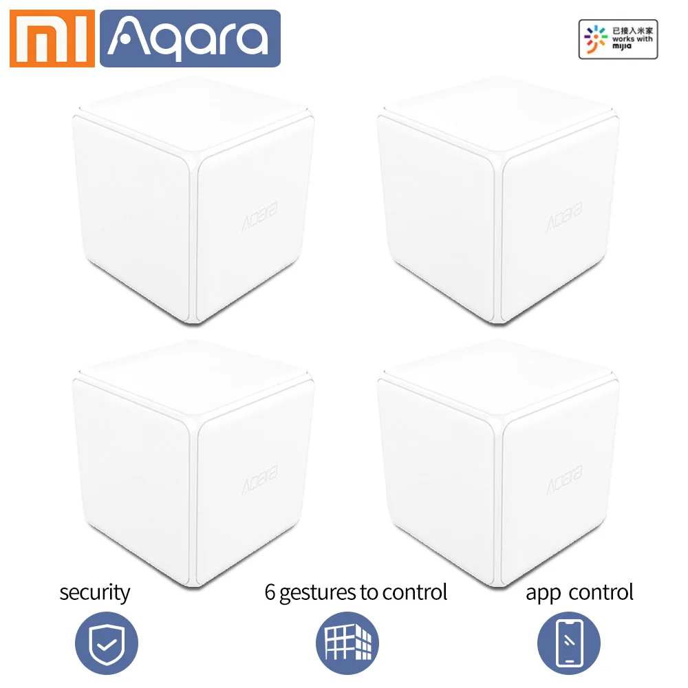 Aqara контроллер Magic Cube беспроводной переключатель 6 жестов Xiao mi умный дом датчик moiton датчик Zigbee wifi mi home