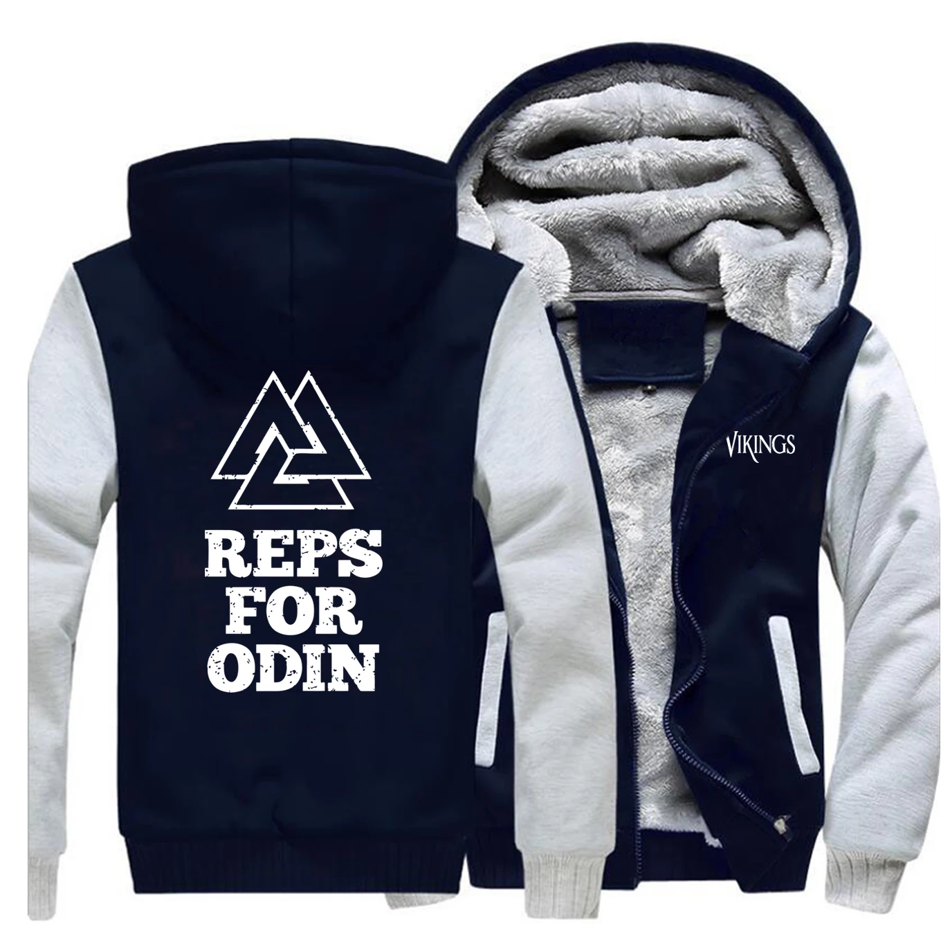 

Reps For Odin Letter Print Hoodies Men Warm Fleece Jacket 2019 Winter Thick Hoodie Odin Vikings Sweatshirt Hip Hop Streetwear