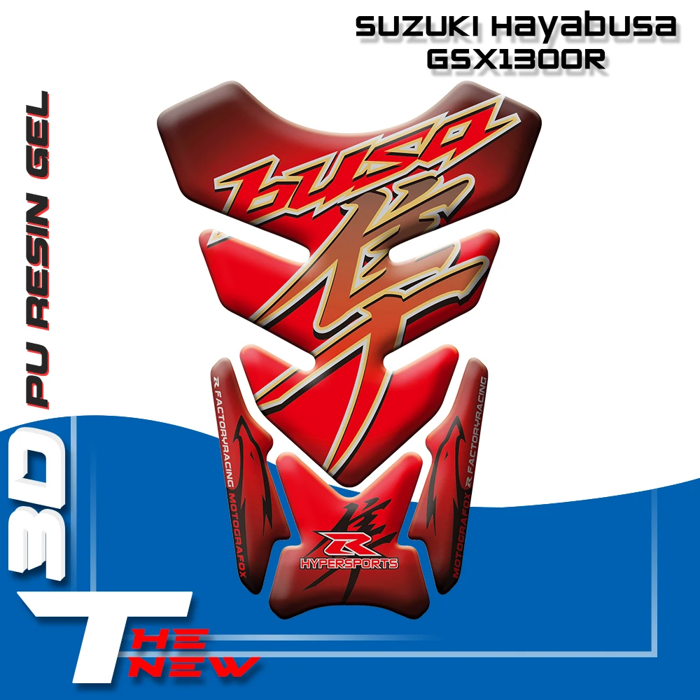 Мотоциклетная 3d наклейка эмблема защита танка для Suzuki Hayabusa GSX1300R|Наклейки и