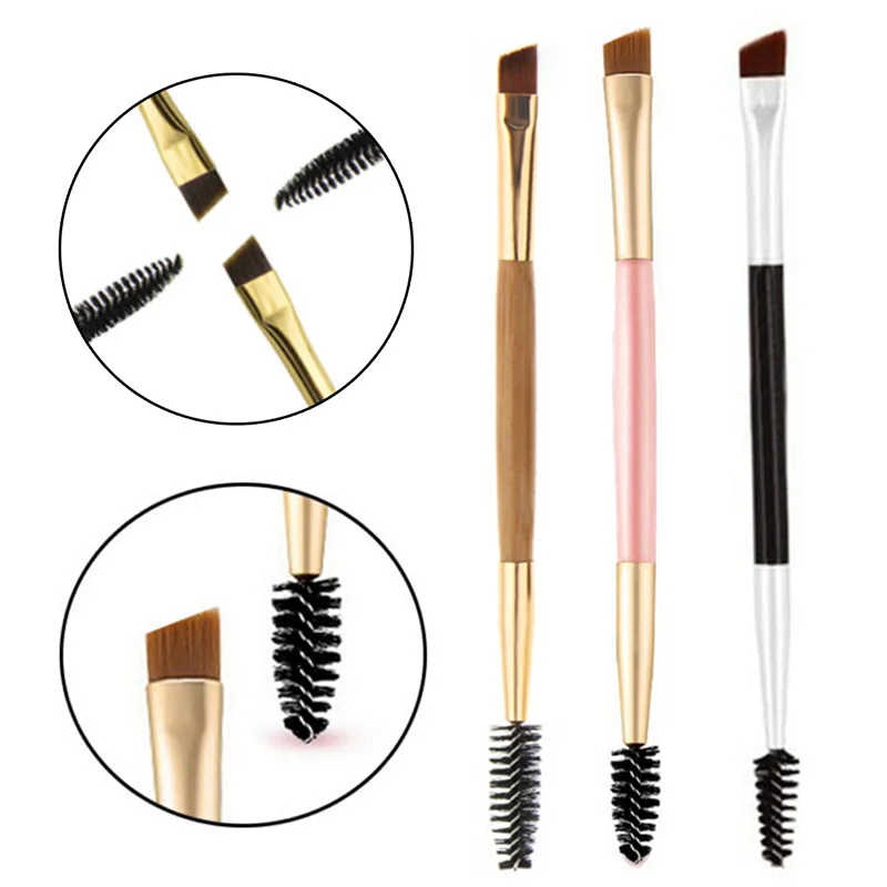 1 шт. двусторонняя кисть для бровей и ресниц|Аппликатор теней век| |