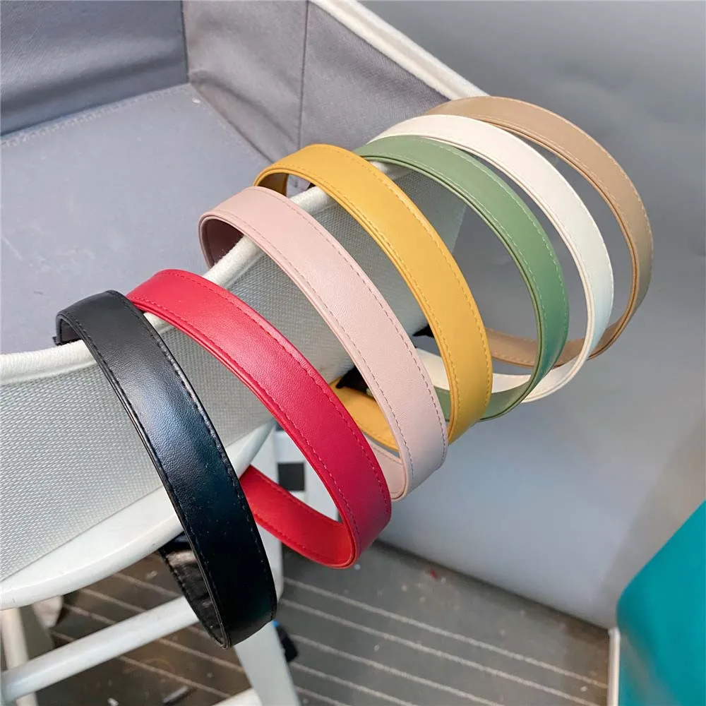 Однотонная искусственная ободок для волос в корейском стиле с эффектом