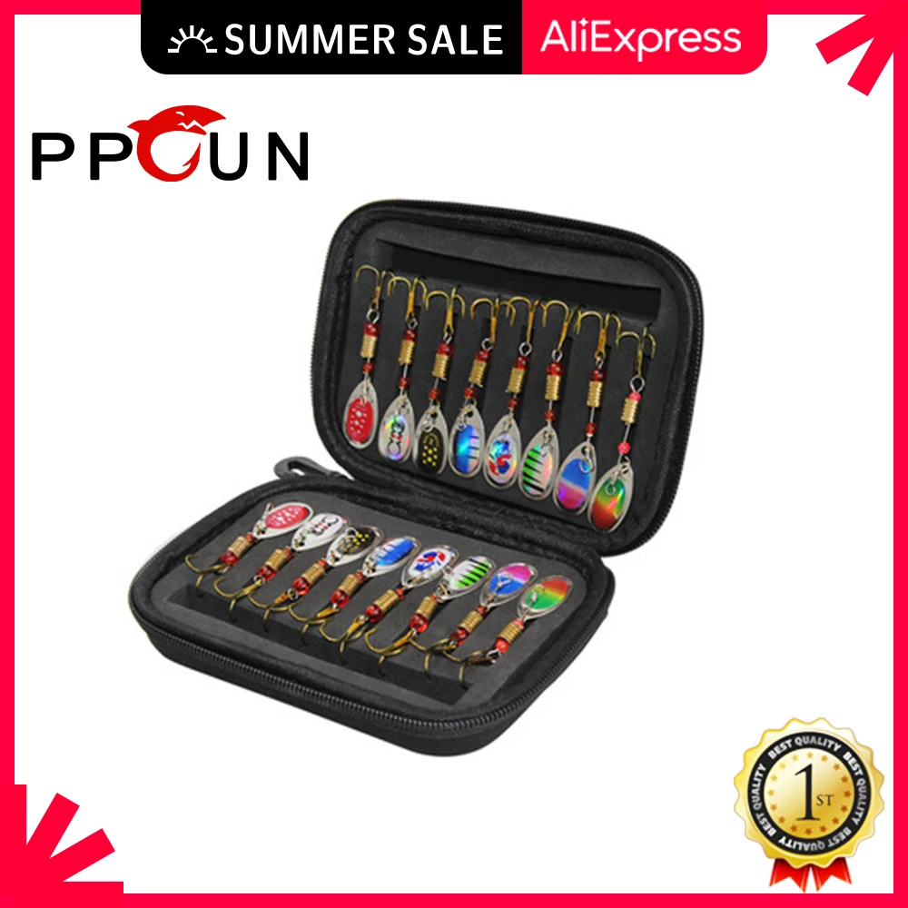 

16 шт. рыболовные приманки, Спиннеры, приманки, ложка в комплекте с сумкой для снастей, аксессуары, морской Спиннинг для 2020 воблера, силиконов...