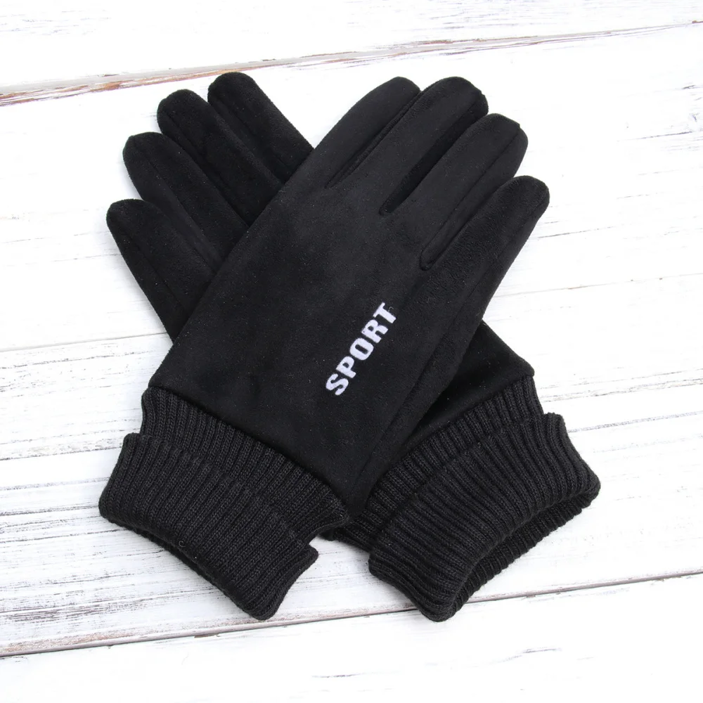 

Outdoor Thicken Warm Anti-slip Suede Full Cover Screen Touch for Hiking Camping Cycling Fishing - Free Size