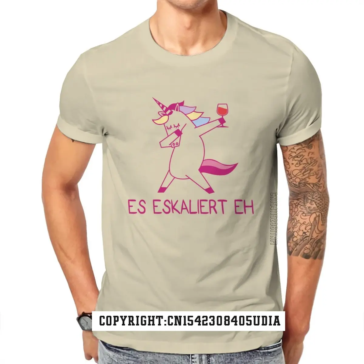 It Escalates Eh Unicorn Men’S Premium T-Shirt Streetwear 90s Aesthetic 93256 Cotton Tops Shirts For Men Tshirts Design Faddish