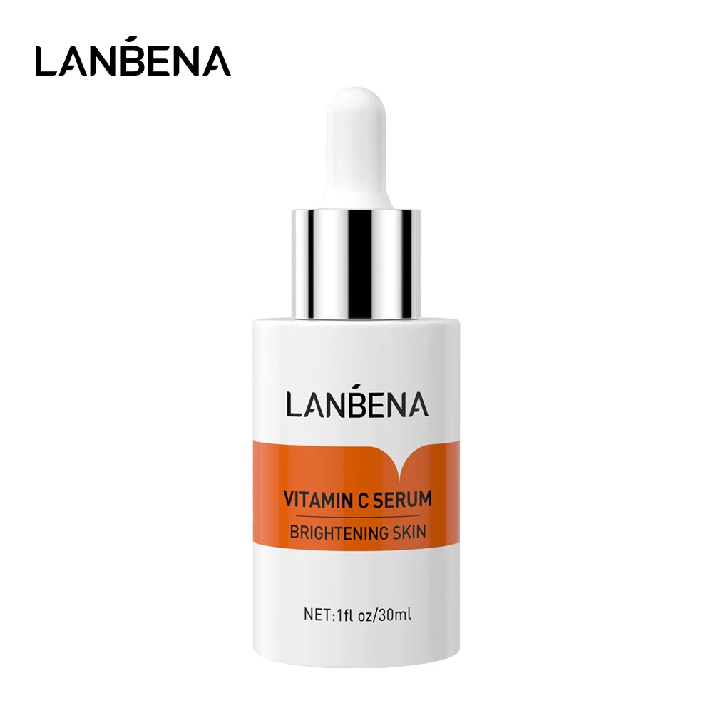

LANBENA Vitamin C Serum Brightening Skin Rejuvenating Whitening Fade Dark Spot Smooth Fine Lines Anti-Aging Face Essence 30ML