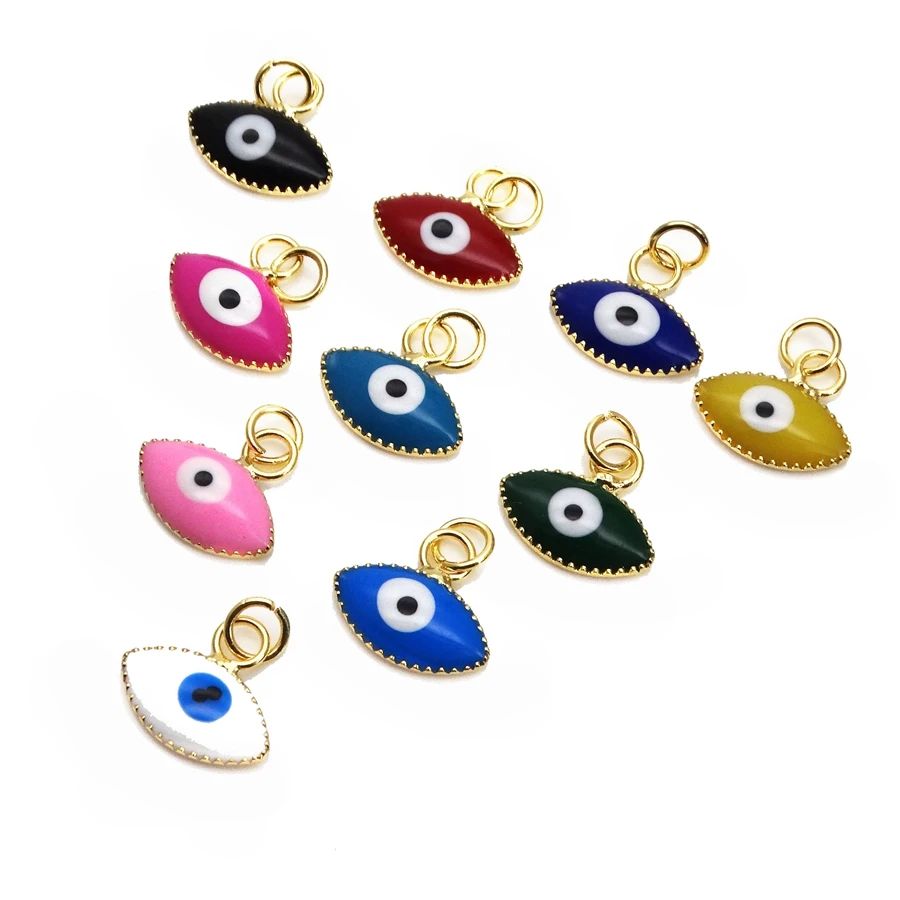 Маленькая подвеска-эллипс 10 мм волшебные подвески для глаз подвеска-капли с