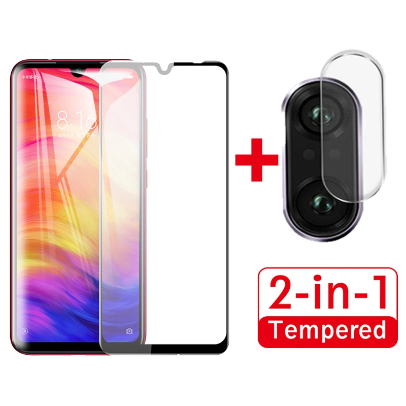 2 в 1 Защитное стекло для камеры redmi note 7 xiaomi 7|Защитные стёкла и плёнки телефонов| |