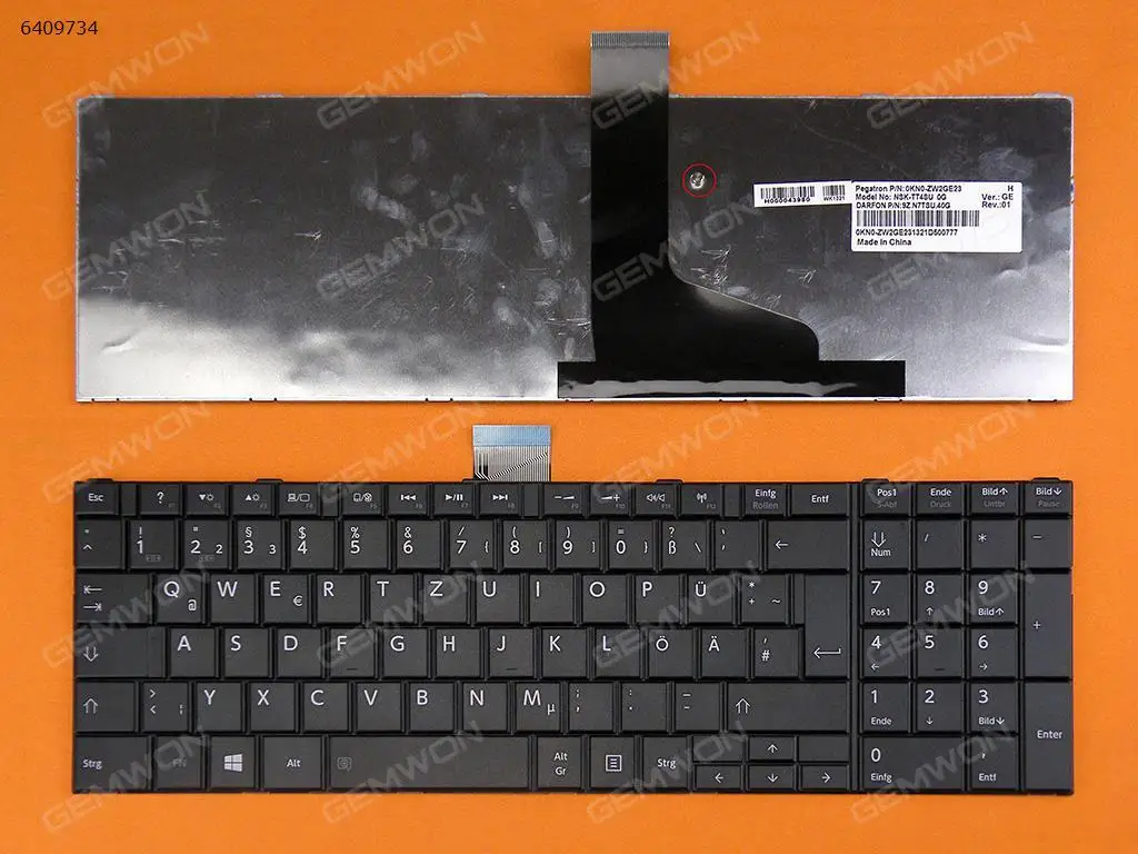 DE гр немецкий QWERTZ новая Замена клавиатура для ноутбука Toshiba Satellite C850 C850D C855 C855D