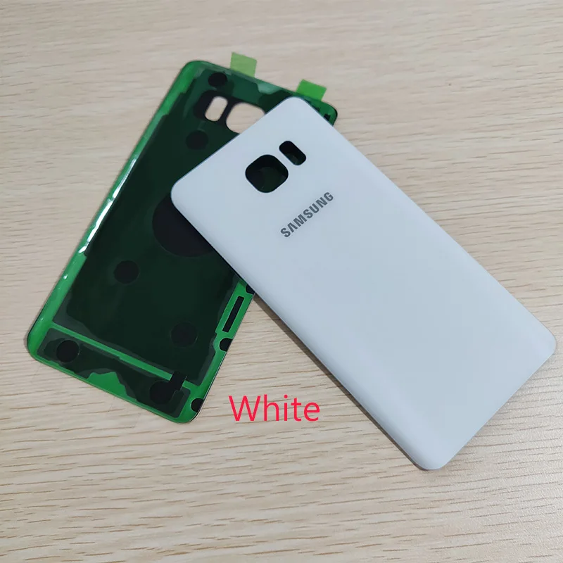 White samsung Galaxy Note5 Примечание 5 задняя Батарея крышка 3D Стекло Корпус Крышка для samsung Примечание 5 дверь задняя крышка чехол Замена - Цвет: White