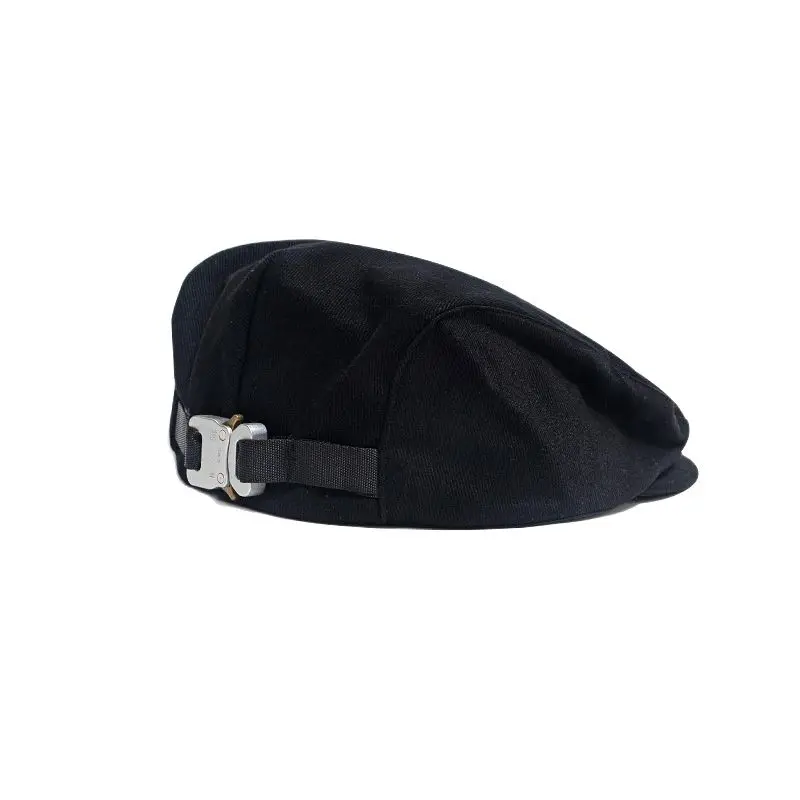 

Elegant Female Berets Hat Casual Streetwear 90s Girls Beret Cap Female French Beret Cap Women Black color Painter hats