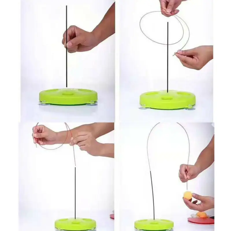

1Set Table Tennis Trainer Equipment Fixed Rapid Rebound Training Machine Elasticity Kid Adult Ping Pong Practice Tool