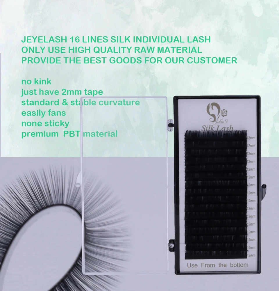 Высококачественные накладные норковые Индивидуальные ресницы Jeyelash 16 рядов для