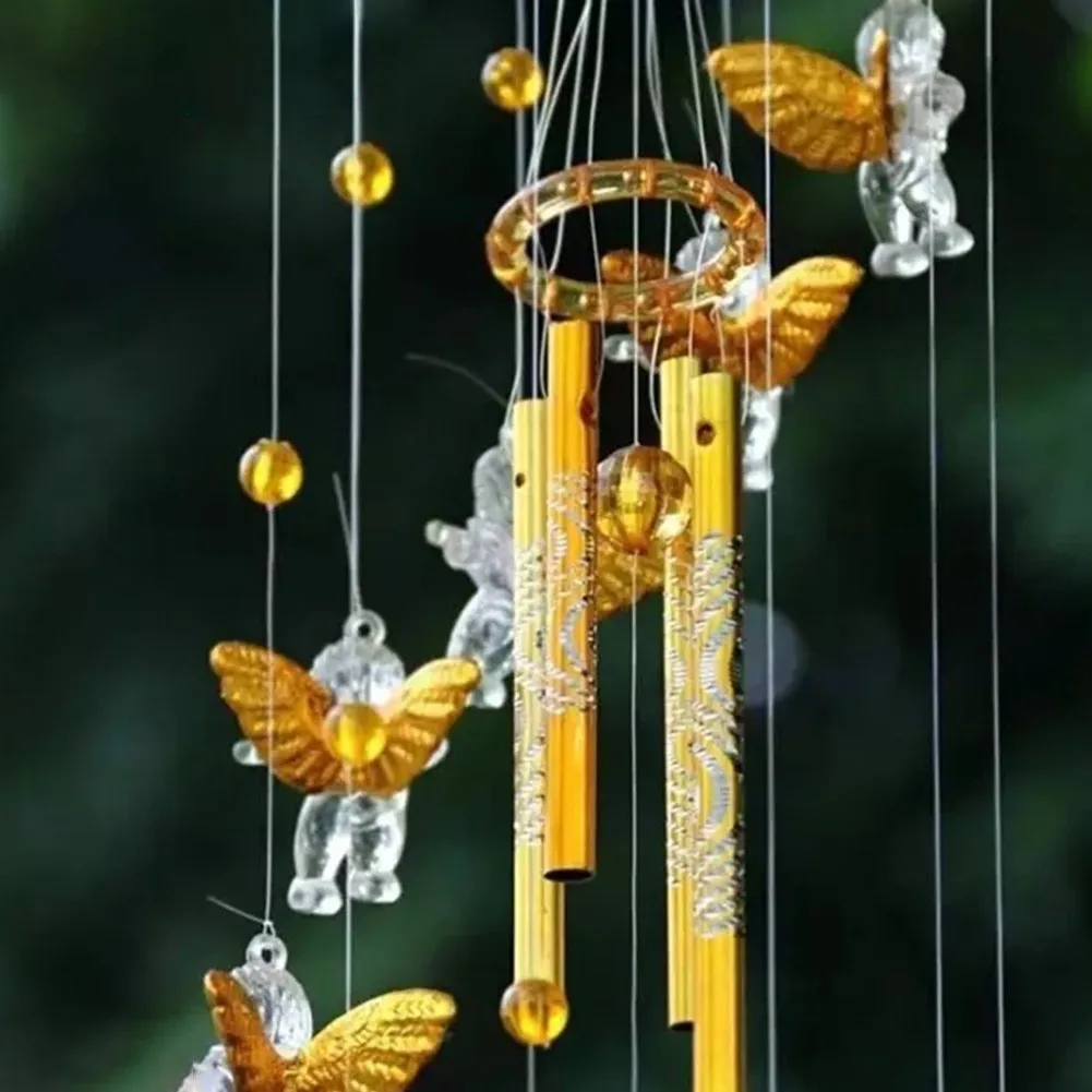 

Outdoor Metal Wind Chimes Yard GardenBell Wind Chime Window Bells Wall Hanging Decor Home Pendant Silver/Gold Wind Chime Gardeni