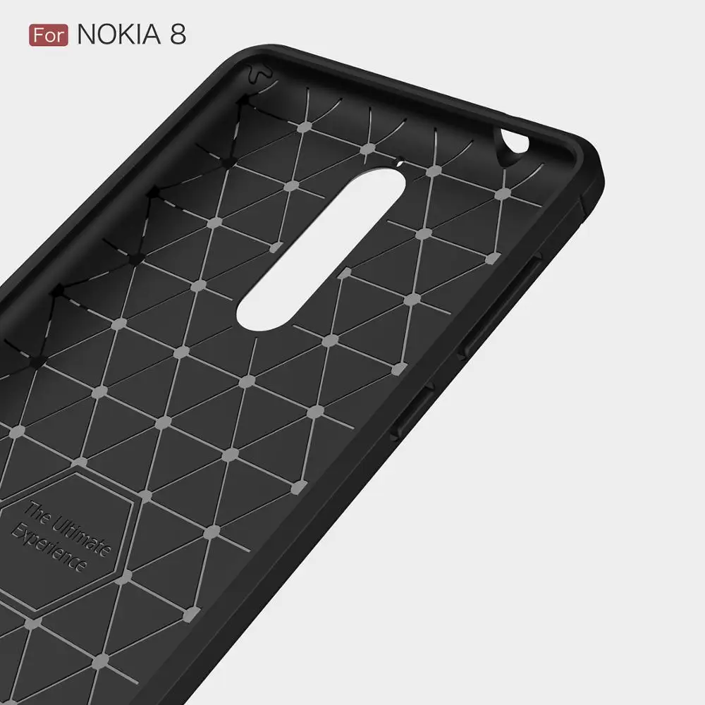 Для Nokia 8 Sirocco чехол из углеродного волокна для 7 Plus матовый с текстурой 6 корпус 1 3 5