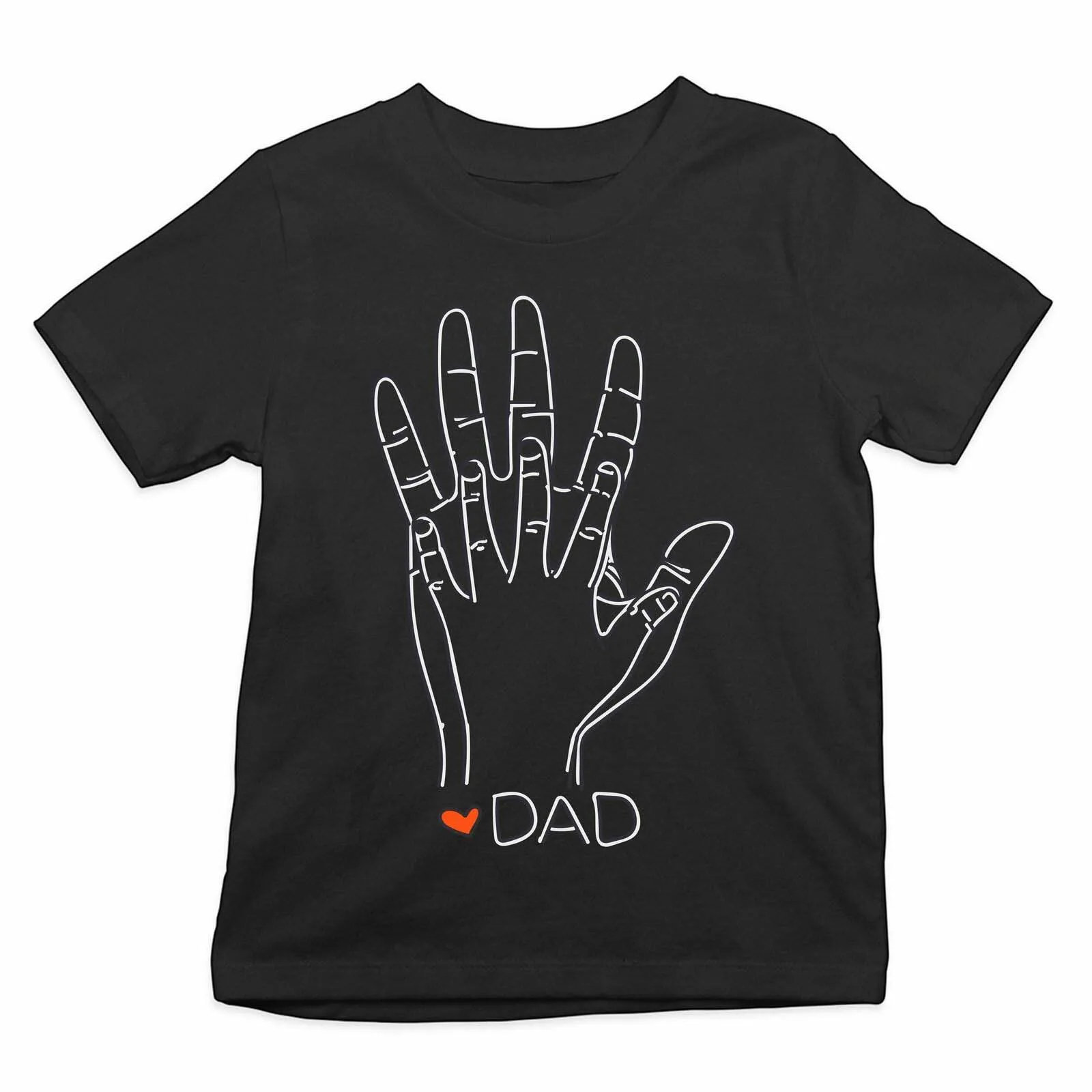 

Dad And Child Comparing Hands Youth Fatherly Figure Fathers Day